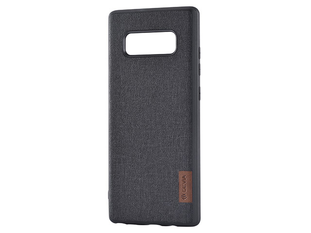 Чехол Devia Flax case для Samsung Galaxy Note 8 (черный, матерчатый)