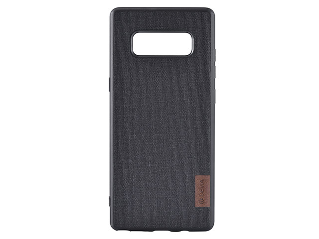 Чехол Devia Flax case для Samsung Galaxy Note 8 (черный, матерчатый)