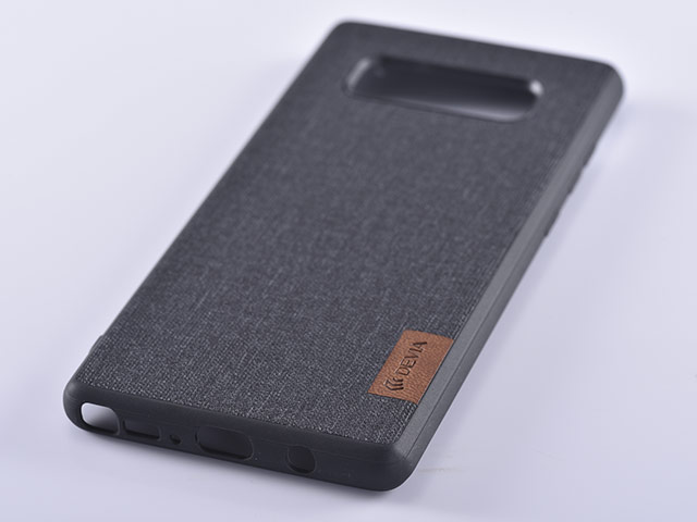 Чехол Devia Flax case для Samsung Galaxy Note 8 (черный, матерчатый)