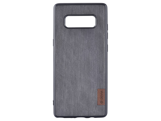 Чехол Devia Flax case для Samsung Galaxy Note 8 (серый, матерчатый)