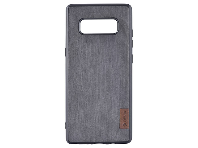 Чехол Devia Flax case для Samsung Galaxy Note 8 (серый, матерчатый)
