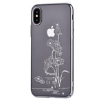 Чехол Comma Crystal Starlight для Apple iPhone X (серебристый, пластиковый)