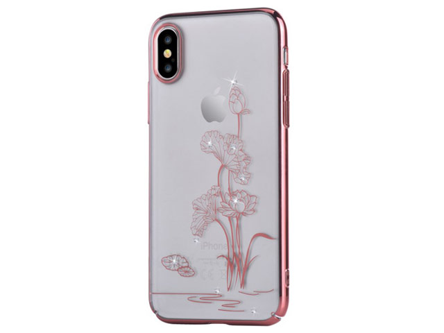 Чехол Comma Crystal Starlight для Apple iPhone X (красный, пластиковый)