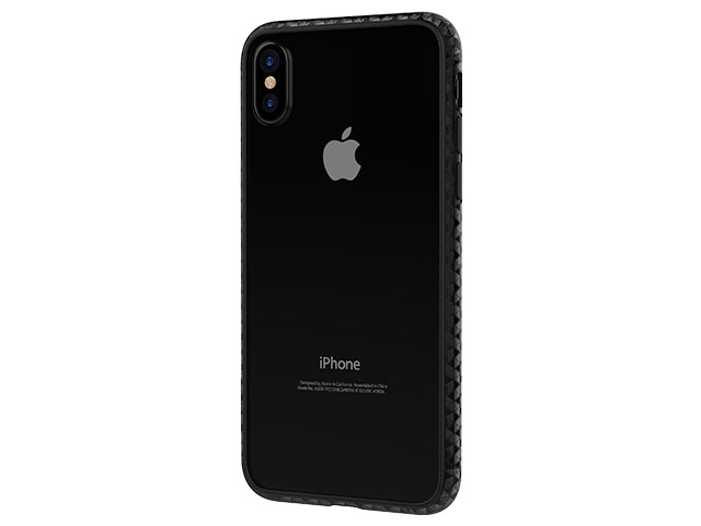 Чехол Comma Fancy Mirror для Apple iPhone X (черный, гелевый)