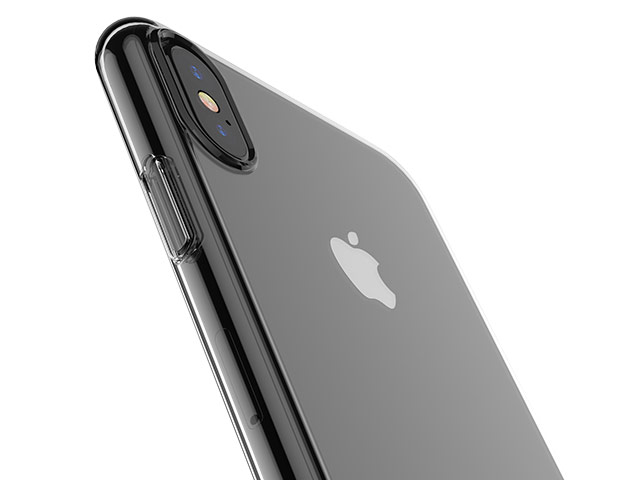 Чехол Comma Hard Jacket case для Apple iPhone X (прозрачный, пластиковый)
