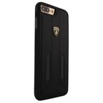 Чехол Lamborghini Huracan D6 для Apple iPhone 8 plus (черный, кожаный)