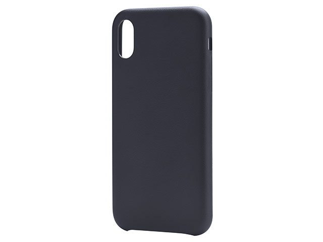 Чехол Devia Nature case для Apple iPhone X (черный, кожаный)