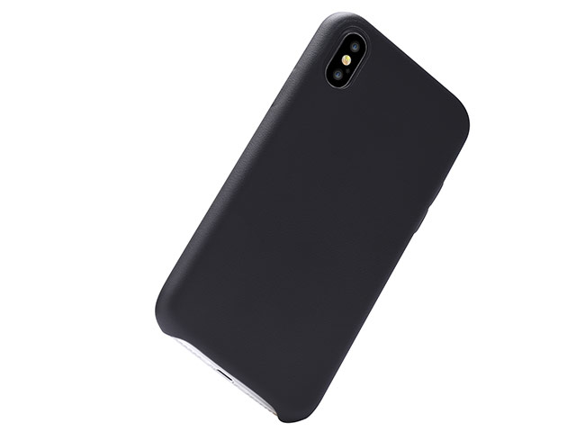 Чехол Devia Nature case для Apple iPhone X (черный, кожаный)