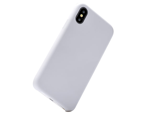 Чехол Devia Nature case для Apple iPhone X (белый, кожаный)