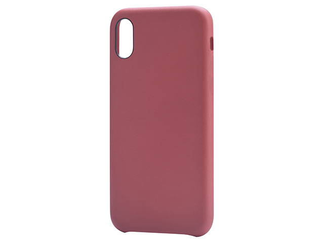 Чехол Devia Nature case для Apple iPhone X (красный, кожаный)
