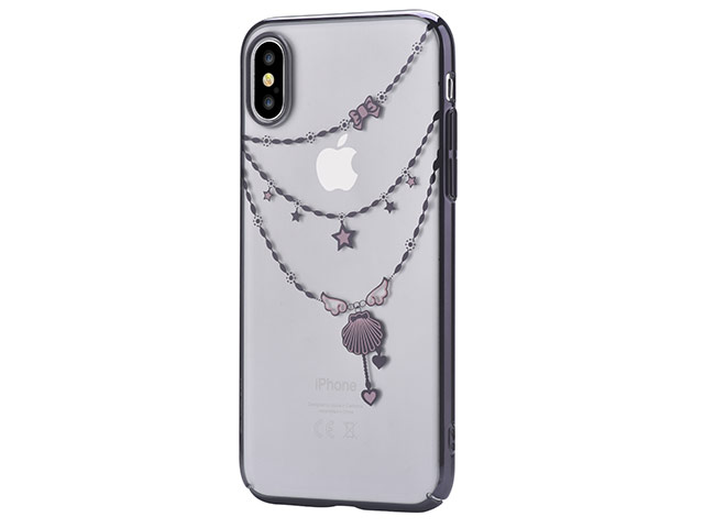 Чехол Devia Crystal Shell для Apple iPhone X (Gun Black, пластиковый)