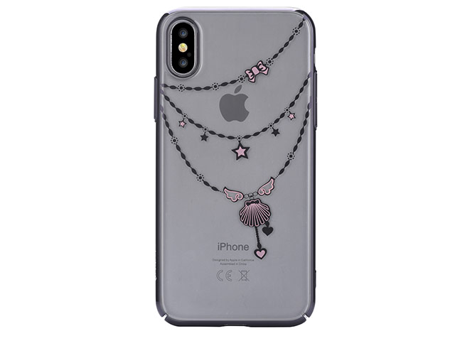 Чехол Devia Crystal Shell для Apple iPhone X (Gun Black, пластиковый)