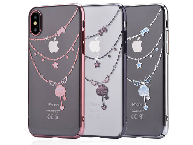 Чехол Devia Crystal Shell для Apple iPhone X (Gun Black, пластиковый)