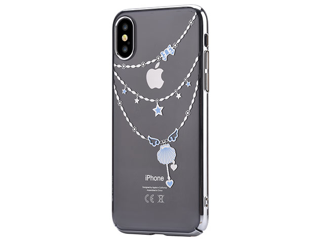 Чехол Devia Crystal Shell для Apple iPhone X (Silvery, пластиковый)