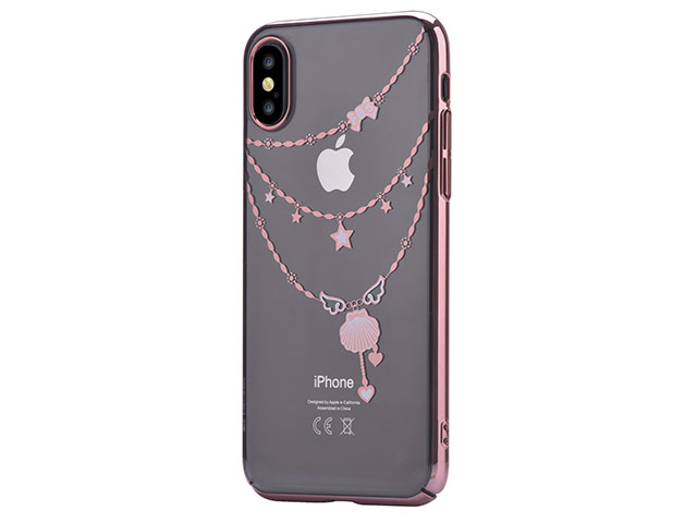 Чехол Devia Crystal Shell для Apple iPhone X (Rose Gold, пластиковый)