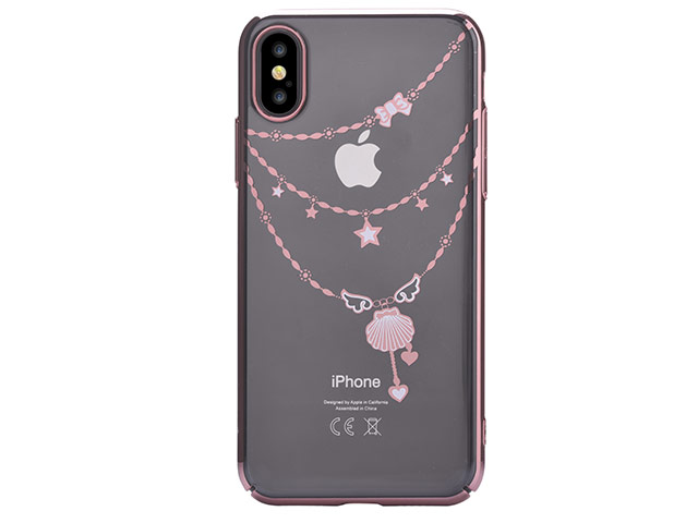 Чехол Devia Crystal Shell для Apple iPhone X (Rose Gold, пластиковый)