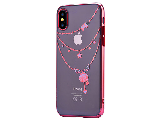 Чехол Devia Crystal Shell для Apple iPhone X (Red, пластиковый)