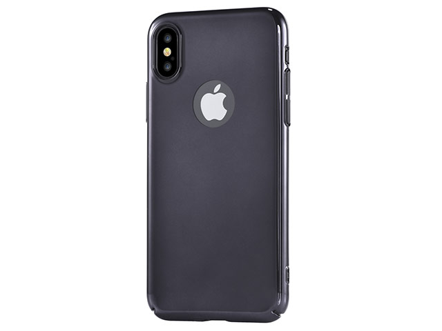 Чехол Devia Mirror case для Apple iPhone X (черный, пластиковый)