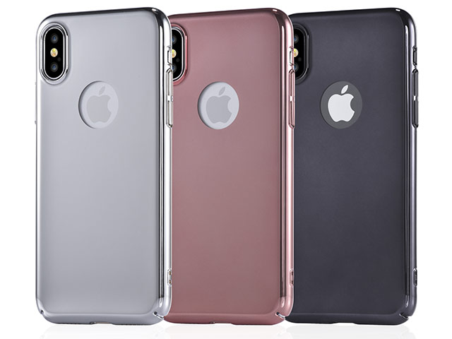 Чехол Devia Mirror case для Apple iPhone X (черный, пластиковый)