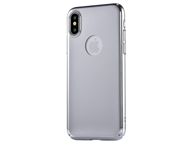 Чехол Devia Mirror case для Apple iPhone X (серебристый, пластиковый)