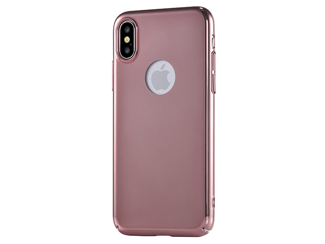 Чехол Devia Mirror case для Apple iPhone X (розовый, пластиковый)