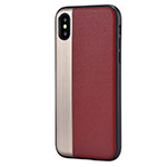Чехол Comma Jazz case для Apple iPhone X (красный, кожаный)