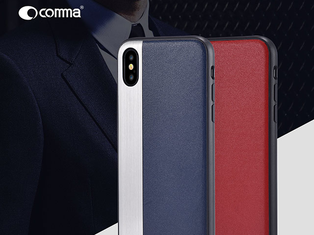 Чехол Comma Jazz case для Apple iPhone X (красный, кожаный)