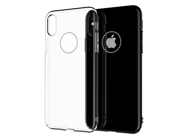 Чехол Comma Crystal Shining для Apple iPhone X (прозрачный, пластиковый)
