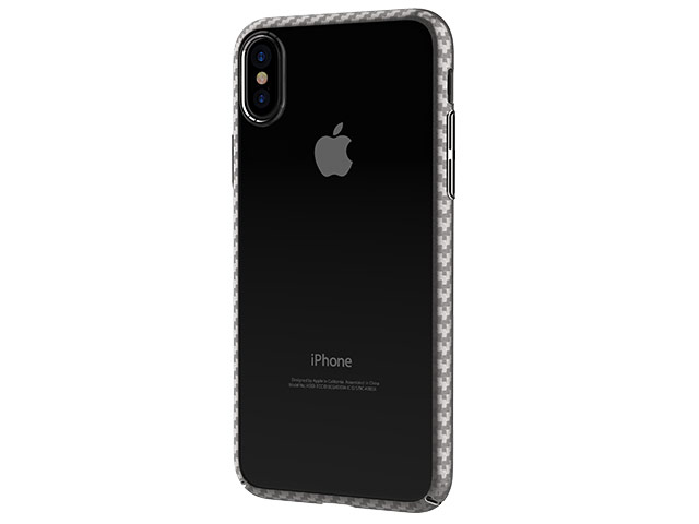 Чехол Comma Legende case для Apple iPhone X (серебристый, пластиковый)