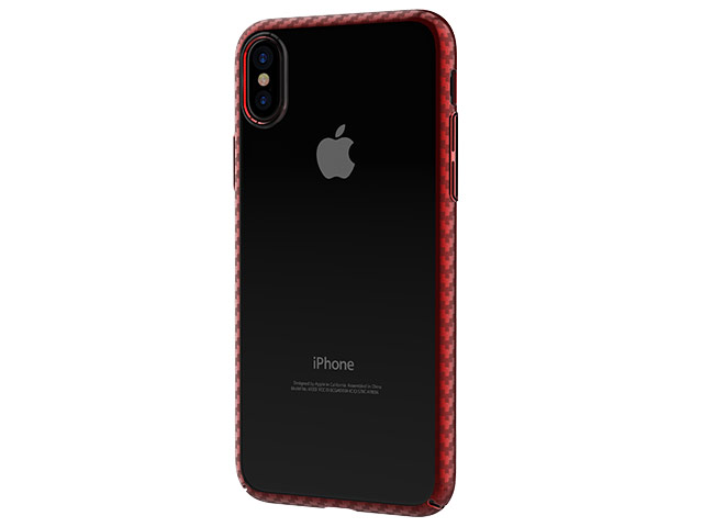 Чехол Comma Legende case для Apple iPhone X (красный, пластиковый)