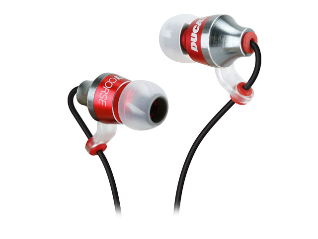 Наушники Ducati Corse i-01 Headphones (черные/красные, пульт/микрофон, 20-22000 Гц)