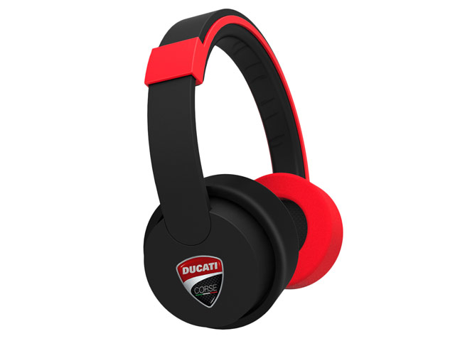 Наушники Ducati Corse N-01 Headphones (черные/красные, пульт/микрофон, 20-22000 Гц)