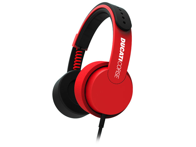 Наушники Ducati Corse N-01 Headphones (черные/красные, пульт/микрофон, 20-22000 Гц)