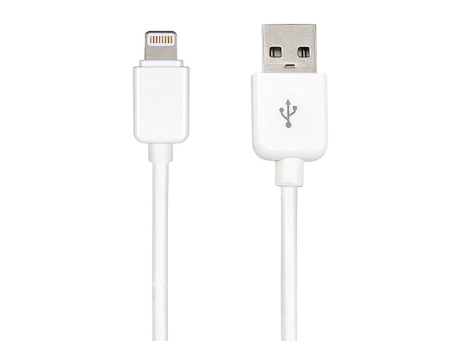 USB-кабель Dexim USB Lightning cable для Apple iPhone 5/iPad 4/iPad mini/iPod touch 5/iPod nano 7 (белый, Lightning)