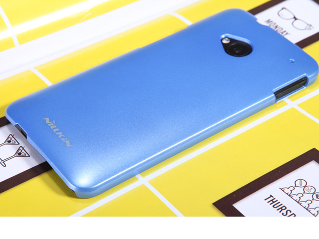 Чехол Nillkin Shining Shield для HTC One 801e (HTC M7) (голубой, пластиковый)