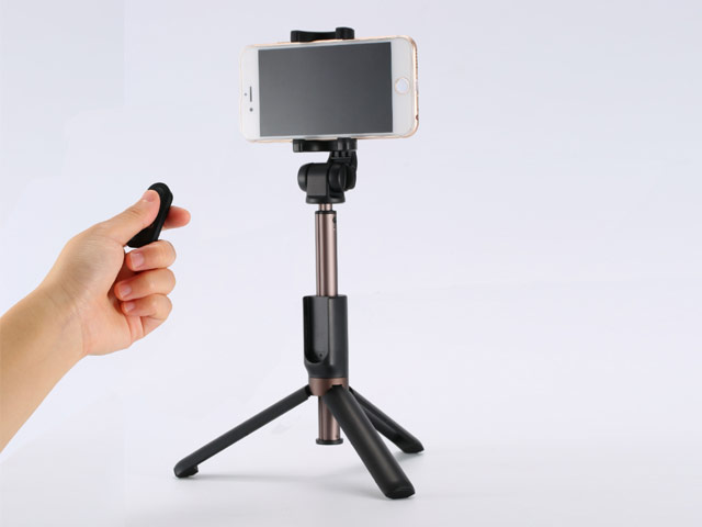 Монопод Remax Tripod Selfie Bluetooth Stick P9 универсальный (черный, беспроводной)