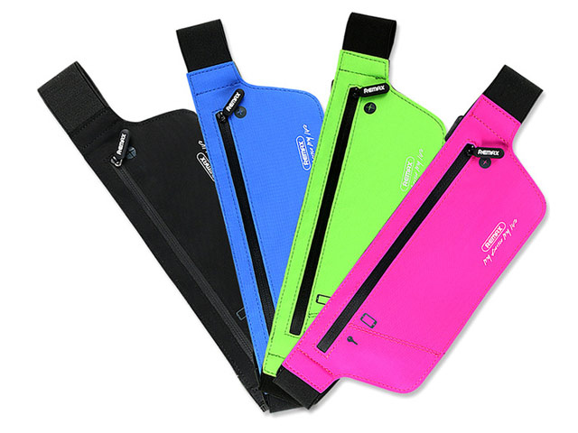 Чехол-повязка Remax Sport Waist Bag для телефонов (зеленый, матерчатый)