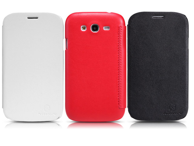 Чехол Nillkin Side leather case для Samsung Galaxy Grand Duos i9082 (черный, кожанный)