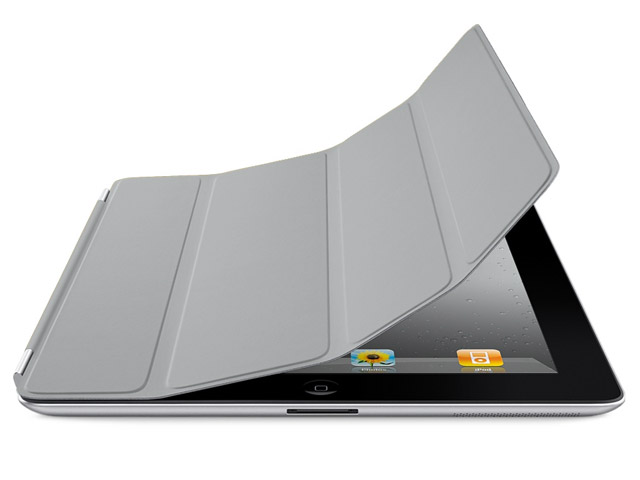 Чехол Apple iPad 2 Smart Cover полиуретановый (серый)