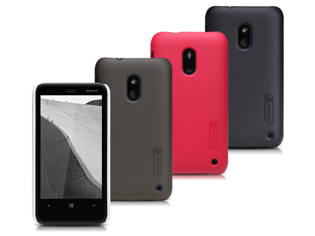 Чехол Nillkin Hard case для Nokia Lumia 620 (темно-коричневый, пластиковый)