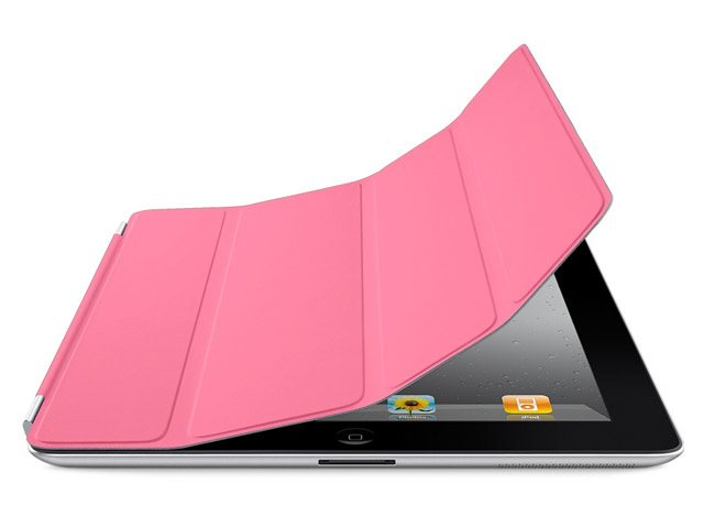 Чехол Apple iPad 2 Smart cover полиуретановый (розовый)