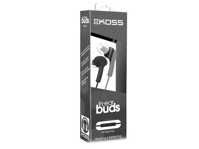 Наушники Koss In-Ear Buds KEB9ik (черные, пульт/микрофон)