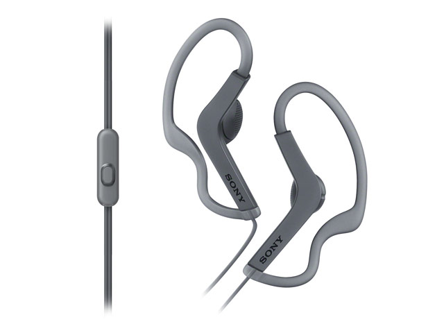 Наушники Sony Sport Headphones MDR-AS210AP (черные, пульт/микрофон)