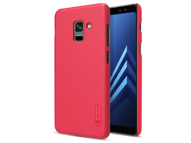 Чехол Nillkin Hard case для Samsung Galaxy A8 plus 2018 (красный, пластиковый)