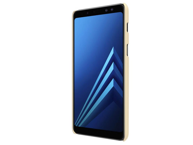 Чехол Nillkin Hard case для Samsung Galaxy A8 plus 2018 (золотистый, пластиковый)