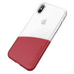 Чехол Nillkin Half case для Apple iPhone X (красный, гелевый)