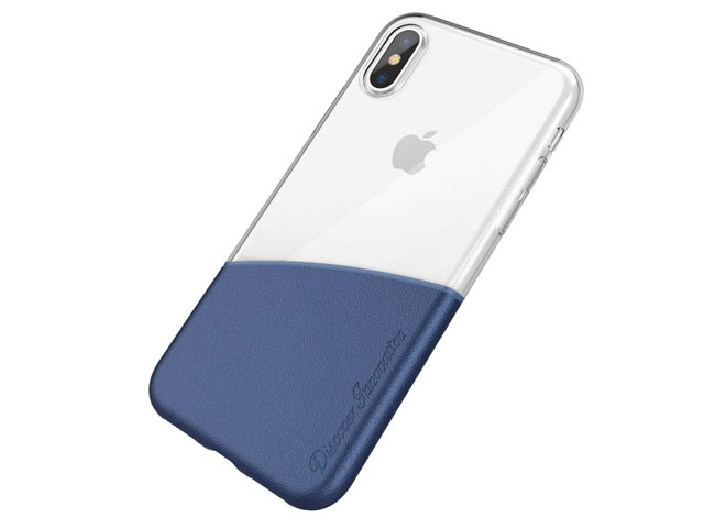 Чехол Nillkin Half case для Apple iPhone X (синий, гелевый)
