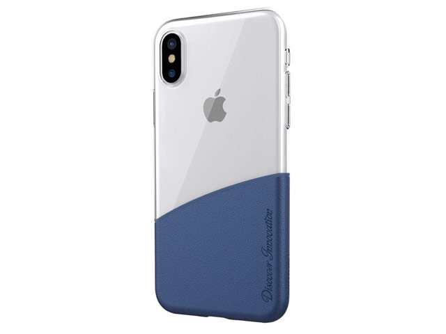 Чехол Nillkin Half case для Apple iPhone X (синий, гелевый)