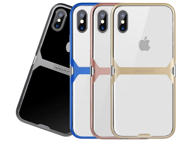 Чехол Nillkin Crystal case для Apple iPhone X (золотистый, гелевый)