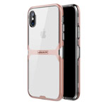 Чехол Nillkin Crystal case для Apple iPhone X (розовый, гелевый)